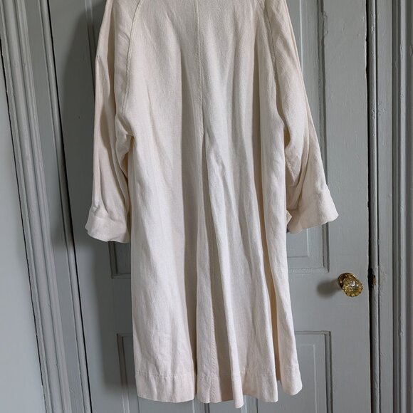 Very Rare Elizabeth Suzann Diane Trench in Ivory Hemp Twill - Picture 3 of 5
